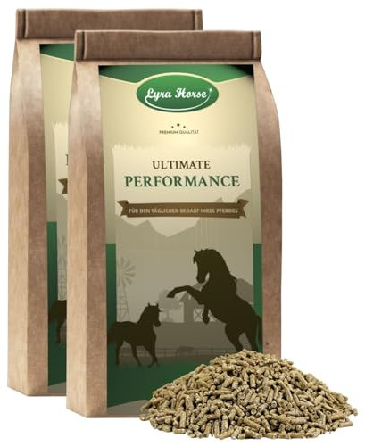 Lyra Horse® | 20 kg d'aliment minéral multivital Classique pour Chevaux | Granulés de tourteau de Lin & Semoule de blé | Source équilibrée de nutriments | Riche en Calcium & protéines