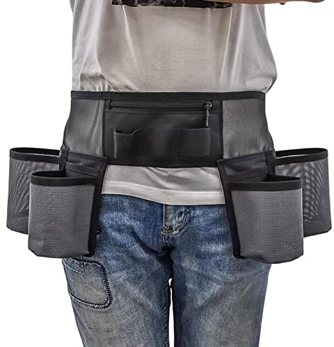 Cintura portautensili | per attrezzi da giardinaggio | Cintura per attrezzi da giardino con tasche, contenitore per prodotti per la pulizia, cintura in vita regolabile per uomo e donna