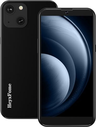 HeyxFome H3 Handy Ohne Vertrag Android 10, 2GB+16GB/256GB SD, Quad Core 6,0 Zoll, with 2GB RAM, 8MP+5MP Kamera, 4G Dual SIM Smartphone Ohne Vertrag Günstig Simlockfreie, GPS, DE (Schwarz)