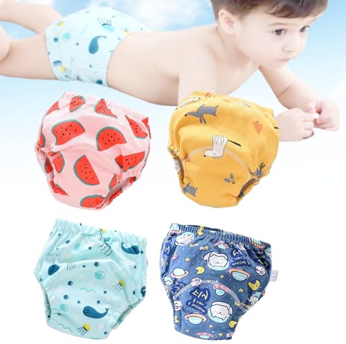 Donubiiu Nassfrei TrainingsunterwäSche,Nassfrei Absorbierende Kleinkind-UnterwäSche,Nassfrei Unterhose Kinder,Unterhose Kinder Toilettentraining (C set,L)