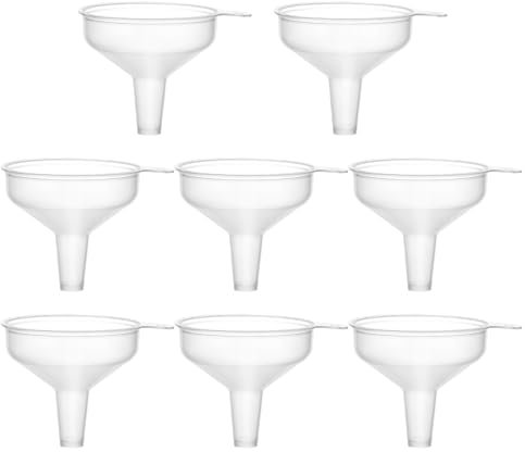 Imbuto versatile a bocca larga da 8 pezzi per uso in cucina Imbuto da cucina in plastica per uso alimentare Set di imbuti rotondi da cucina imbuti durevoli e multifunzionali per riempire diverse