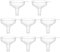 8pcs Wide Mouth Versatile Funnel Canning Funnels for Kitchen Use Food Grade Plastic Cooking Funnel Set Round Kitchen Funnels Durable & Multifunctional funnels for Filling Different Bottles Bags
