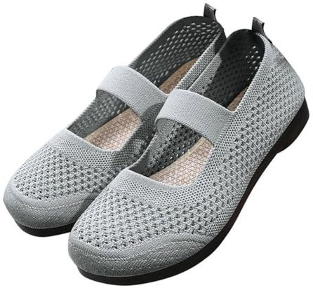 2025 Zapatos Planos Mujer Comodos Vestir Verano Bailarinas Elegentes Comodas Entretiempo Zapatillas Deportivas sin Cordones Slip On Calzado Barefoot Casual para Caminar Transpirables Antideslizante