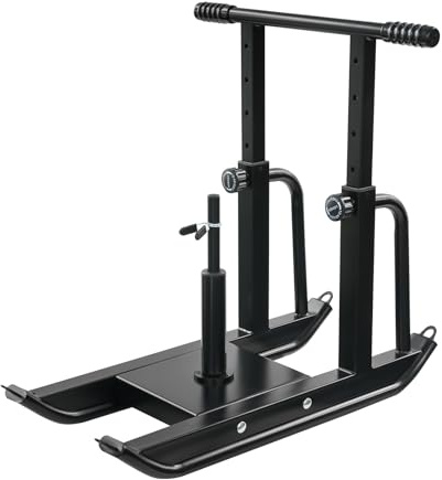 Luge lestée, hauteur réglable sur 5 niveaux, charge maximale 200 kg, sangles ergonomiques, tailles de plaques de poids compatibles 2,54 cm/5,08 cm, luge de fitness pour la gym à domicile et