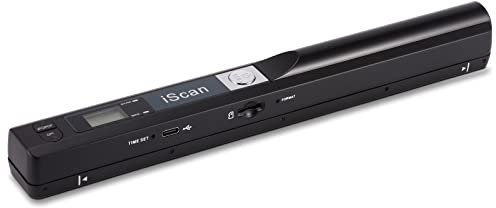 Youool Handscanner Dokumentenscanner, A4 900 DPI Hohe Auflösung Farbfoto Portable Scanner, JPG/PDF Format USB 2.0 Mobiler Scanner Tragbarer Dokumentenscanner für Dokumente Quittungen Fotos (Schwarz)