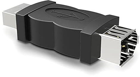 ezqnirk 1 unids Firewire IEEE 1394 6 PIN hembra a USB 2.0 Tipo A Adaptador de adaptador Macho Adecuado para cámaras Teléfonos Móviles MP3 Player PDA