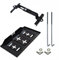 Universal Fit Car Battery Tray with Hold Down Clamps Adjustable Metal Battery Storage Holder Bracket Kit