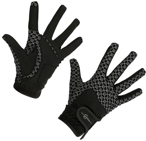 Covalliero Guantes Montar Reflective Negro, XS