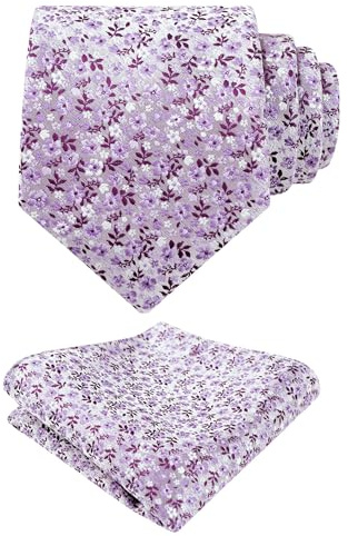 Alizeal Pochette de costume et boutons de manchette à motif floral pour hommes
