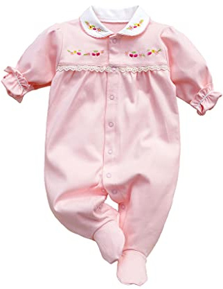 KIDDLETOWN Baby Clothes Girl Long Sleeve Romper, Cartoon Cotton Girls Clothes, Baby Grows Outfits Romper Set, Unisex Newborn Clothing Gift, Cute Newborn Bodysuits 0-3 Months