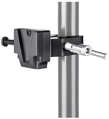 LSYRIA V-Mount Clamp V Lock Battery Mount Tripod Adapter for Light Stand Tripod, Compatible with DSLR Camera Battery