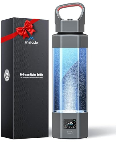 Hydrogen Water Bottle Generator,Up to 10000+ PPB Hydrogen Bottle Water Ionizer with SPE/PEM Technology,12 OZ Food-Grade PC Hydro Water Machine,SGS-Certified Molecular Generator for Sports/Home