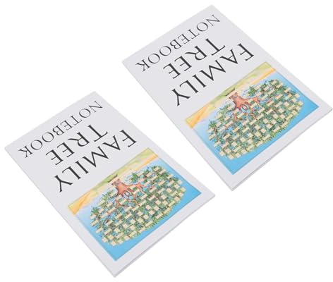 Fdit Cuaderno de árbol Genealógico, Libro de Trabajo de Genealogía Duradero para Investigación Familiar, Cuaderno de Notas, Papelería de Oficina para Estudiantes, Historia única