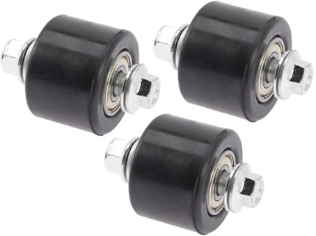 FUNOMOCYA Tendicatena Moto Off-Road 8 MM 3 Pezzi Rullo Guida Catena Rullo Puleggia Ruota Portante per Motocicletta Fuoristrada Accessori Utili per Viaggio e Manutenzione