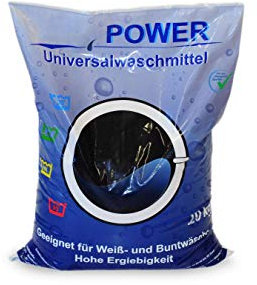 Power Universal Waschmittel 20 kg │Waschpulver für Weiß- und Buntwäsche │ Vollwaschmittel in der Großpackung │ geeignet für Color-Wäsche│ hohe Ergiebigkeit, Pulver reicht für ca. 308 Wäschen