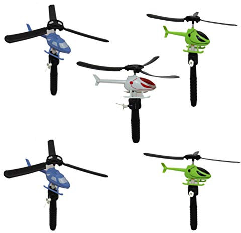 TOYANDONA 5 Stücke Schnur Fliegende Hubschrauber Spaß Fliege Spielzeug Kreative Lustige Hubschrauber Spielzeug Pädagogisches Geschenk DIY Geburtstagsfeierbevorzugungen Goodie Bag
