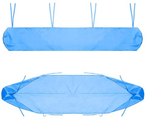 YOHOCS Markisenschutzhülle Für Markisen, 2m-5m Schutzhülle für Gartenmarkise, Sonnensegel UV Regen Wasserdicht Schneefest Patio,Blau,3.5m/11.48ft