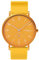 Dayllon Herrenuhren Minimalistisch Ultra Dünn Wasserdicht Mode Dressy Armbanduhr für Männer Business Casual Luxus Quarz Analog Uhr(Gelb)
