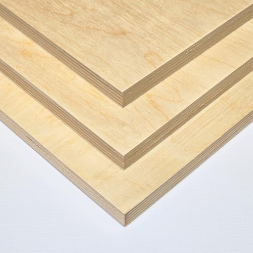 AtHaus Contreplaqué 15mm | Panneaux multiplis | Feuilles de bois | Panneaux en bois | Contreplaqué bouleau | Découpes au choix: 30x20 cm