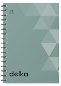 delka A5 Wirebound Notebooks, Ruled Pages, Durable Spiral Binding, Premium Quality Paper for School, Office, and Note-Taking Versatile (Pastel Green, Pack of 1)