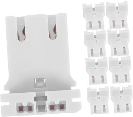 Holibanna Portalampada Fluorescente /t12 Base Per Lampada Fluorescente Resistente Al Facile Da Installare 10 Pezzi Accessorio Per Illuminazione Domestica