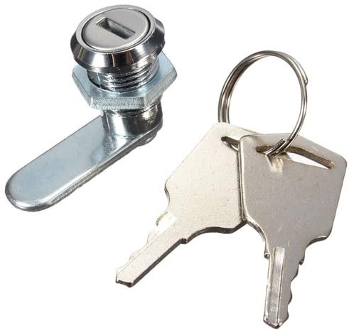 Serratura a camma in lega di zinco da 15 mm per armadi cassette postali scatole elettriche con cilindro a 90 gradi chiave universale