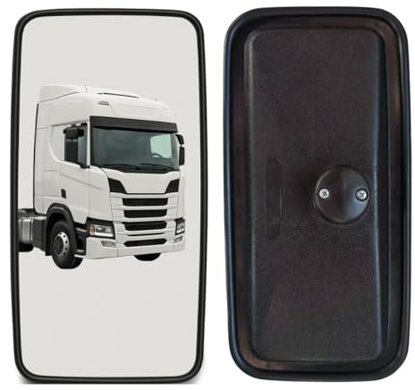 Lot de 2 rétroviseurs extérieurs universels 37,2 cm x 18,4 cm pour camionnette, camion, tracteur, pelleteuse, gauche et droite E6