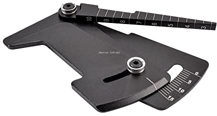 För justerbar linjal RC-bilhöjd för fälgcamber 15 grader Hobbyverktyg för CNC För RC-bil 1/8 1/10 för Tamiya för HSP HPI(Black)