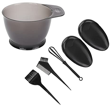 Saluaqui Kit Professionale per Colorare i Capelli Salone 5 Pezzi con Spazzola per Tintura di Alta qualità, Ciotola per Mescolare e Pettine, per Tingere i Capelli in Modo Facile e Disordinato a