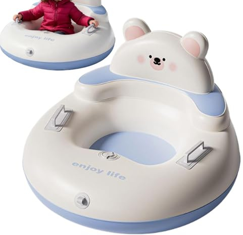 Tubo de Nieve para Niños Juguete Inflable De Invierno Para Trinear Con Asas | Trineos Inflables para la Nieve para en Patio, Parque, Césped, Parque Infantil, Exterior, Granja y Laderas