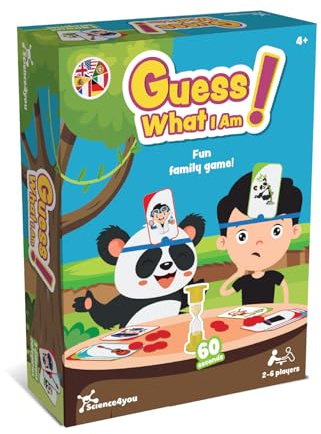 Science4you Adivina Qué Soy - Juego Quien Es Quien Infantil, Adivina Quien Soy para Niños y Adultos con 3 Categorías, Juegos de Mesa Familiares, Juguete y Regalo para Niños y Niñas de 4 5 6 7 8+ Años