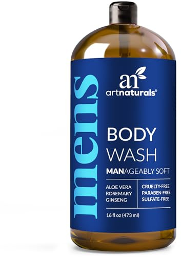 artnaturals Men’s Fresh Body Wash– Natural Shower Gel that Cleanses, Refreshes, Deodorizes & Moisturizing (16 Fl Oz -Pack of 1)