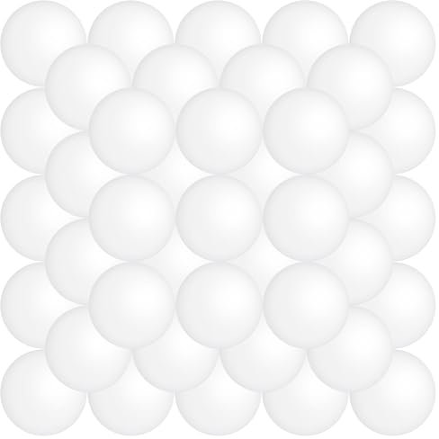 THE TWIDDLERS 50 Weiße Party Tischtennisbälle für Ping Pong, Beer Pong, Spiele, Kunsthandwerk