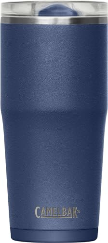 Camelbak THRIVE TUMBLER, VSS 20 OZ – sports bottle – vacuum insulated – leak-proof lid – non-slip base – keeps drinks cold – Navy, size: OS