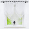 Joyswahl Scheibengardine Voile Bistrogardinen mit Quaste Panneaux, Zweifarbig »Lydia« Doppelschicht Kurzstore mit Schlaufen BxH 60x120cm Weiß/Weiß 2 Stück