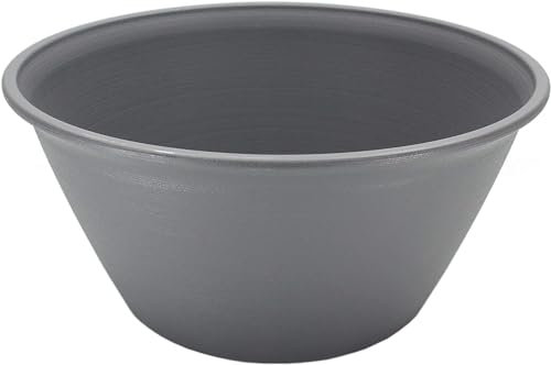 Iris Ohyama, Pot pour plantes Jardinière ronde avec système de drainage/réservation de l'eau pour le jardinage - Round Plant Pot 450, Gris