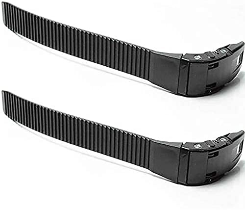 POFET Lot de 2 sangles de rechange pour chaussures de patinage à roues alignées avec boucle, vis, écrous, pièce d'accessoire, universelle, facile à installer (1#)