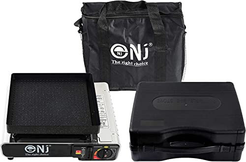 NJ-500 Portable Camping Gas Stove Single Burner Stainless Steel Outdoor Butane GRILL Plate