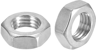 METALLIXITY Tuercas Hexagonales (5/16-18) 5 Piezas Tuerca Hexagonal de Acero Inoxidable 316 de Rosca Gruesa - para Reparación de Hogar Bricolaje Maquinaria Plata