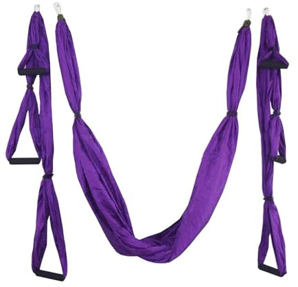 Aerial yoga hängmatta antenn yoga hängmatta stark antigravitation gunga flygande sling inversion verktyg för luftövningar (pärlor)