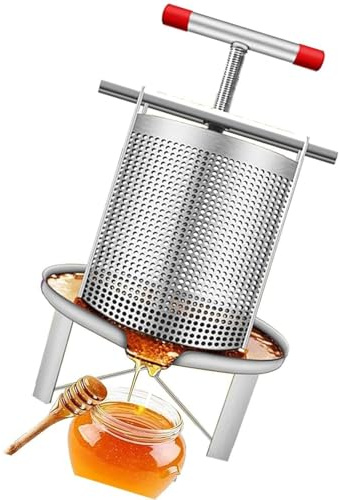 honey extractor large manual honey strainer fruit press stainless steel manual wine for cider and vegetables honey machine