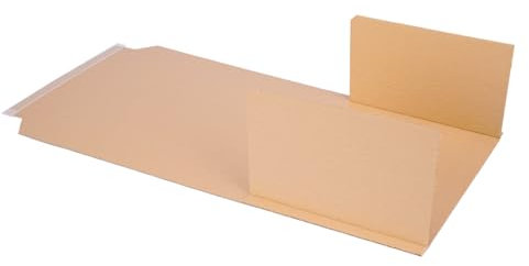 verpacking 200 Buchverpackungen 310 x 250 x 20-70 mm braun Kartonagen BV-4