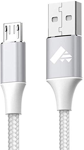 Micro USB Cable,Aioneus Android Charger Cable 2M Fast Charging Cable Nylon Braided USB Charger Cable for Samsung Galaxy S7 Edge S6 S5 J7 J5 J6 J3 Note A6 A10,Sony,LG,Kindle,Xbox,PS4,Tablets,Nexus,Sony
