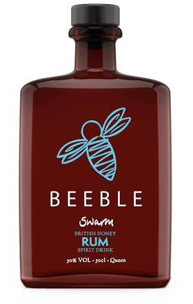 Beeble Artisan British Honey Rum Liqueur 20cl - Fair-Trade Caribbean Rum Blended with Single Source Cotswold Honey - 30% ABV - Celebrate Nature's Sweet Harmony - B-corp