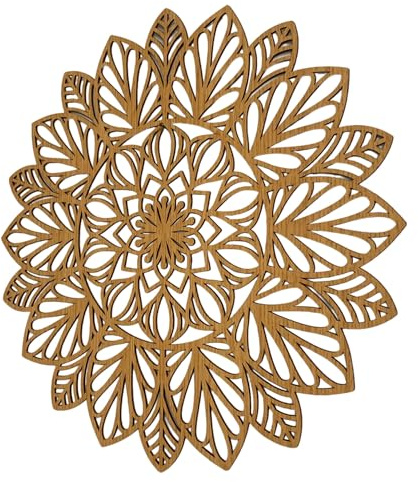 SENTOP HDF0255 - Cuadro tallado en la pared de madera para interior (roble, 40 cm)