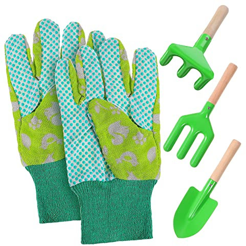 Parliky Gartengeräteset Für Kinder Gartenspielzeug Für Kinder Draußen Kinderspielzeug Kindergartengeräte Gartengeräte Für Gartenwerkzeugsatz Außenspielzeug Für Kleinkinder Oxford-Stoff
