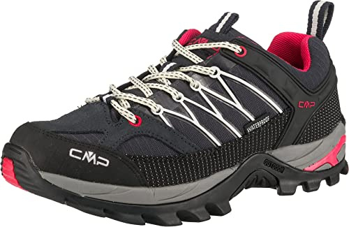 CMP Rigel Low Wmn Trekking Shoe Wp, Scarpe da trekking Donna, Antracite-Off White, 40 EU