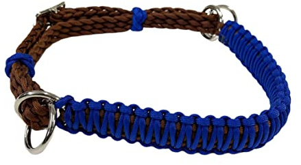 blue side pull hackamore attachment with a whoa bitless bridle, horse tack electric blue