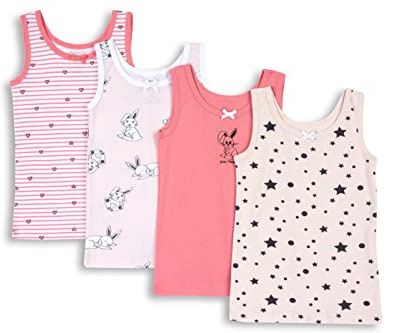 Chicco Set 4 Canottiere Bambine e Ragazze in 100% Cotone NOS_2