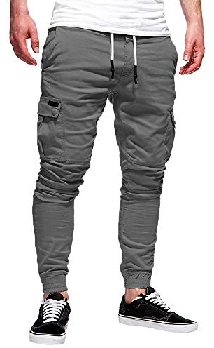 2024 Nuevo Pantalones para Hombre, Pantalones Moda Casual Deportivos Color Sólido Pants Jogging Fitness Gym Slim Fit Pantalones Largos Pantalones con Bolsillos Ropa de Hombre Trekking Hombres